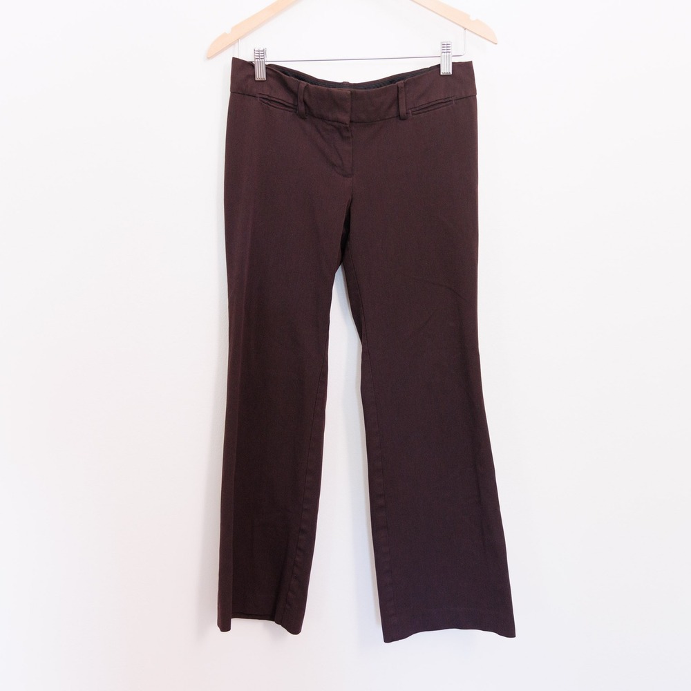 Ann Taylor LOFT Marisa Trouser Brown Petite Dress Pants Size 4P Office Casual